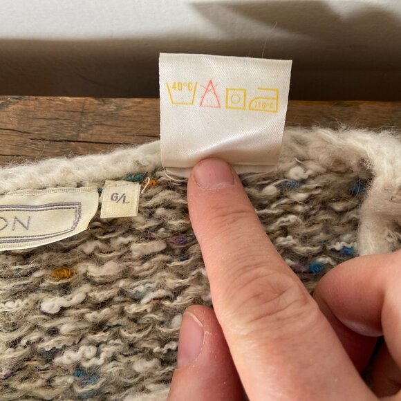 Vintage Eaton Sweater - Multi flecked colour - Size Large - Picture 9 of 11